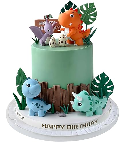 Vela De Cumpleaños Número 7 Con Diseño 3D De Dinosaurio - Decoración Para Tartas - Cera Sin Humo Ecológica