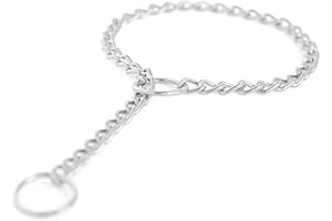 Mighty Paw Slip Collar - 304 Stainless Steel Won't Tarnish and Resists Corrosion - Professional Trainer Recommended - Weather Proof Extra Durable Collar - Strong Without Being Heavy - Won't Stain