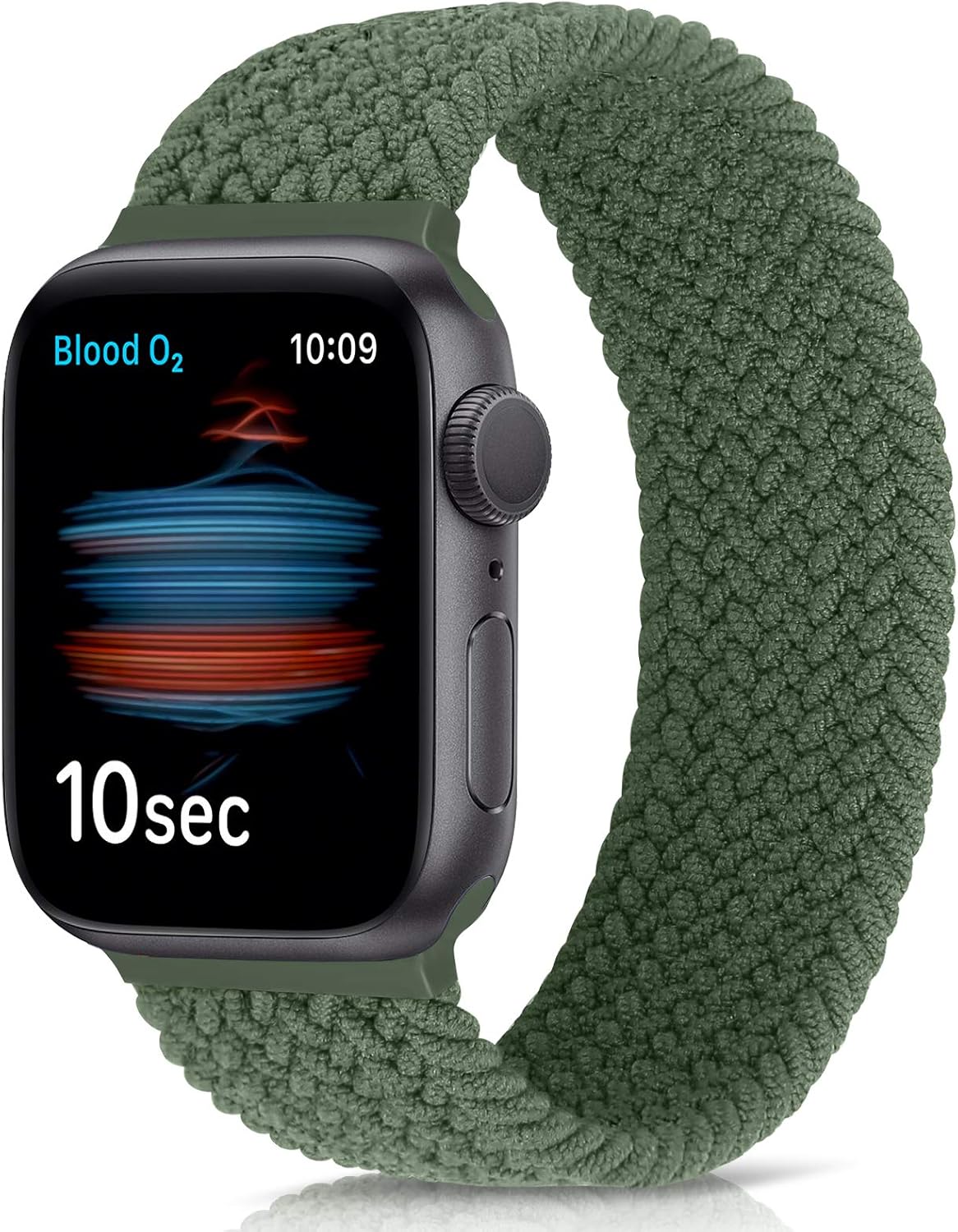 Relting Sport Watch Bands Compatible With Braided Solo Loop Apple Watch Band 38mm 40mm 42mm 44mm,Soft Stretchy Braided Wristband for iWatch Series 6/5/4/3/2/1/SEch Series 6/5/4/3/2/1/SE