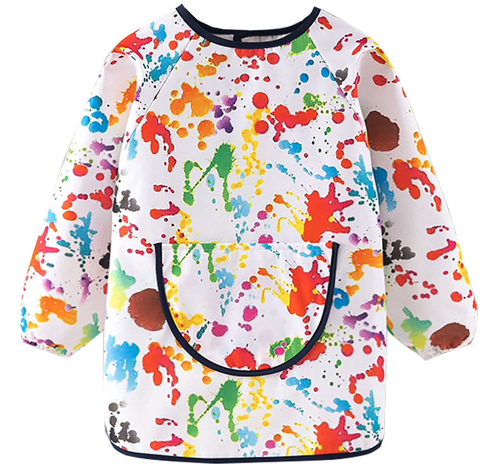 Heyjoin Kids Waterproof Art Smock Graffiti Painting Apron with Long Sleeves for Toddlers & Children (Spot-L)