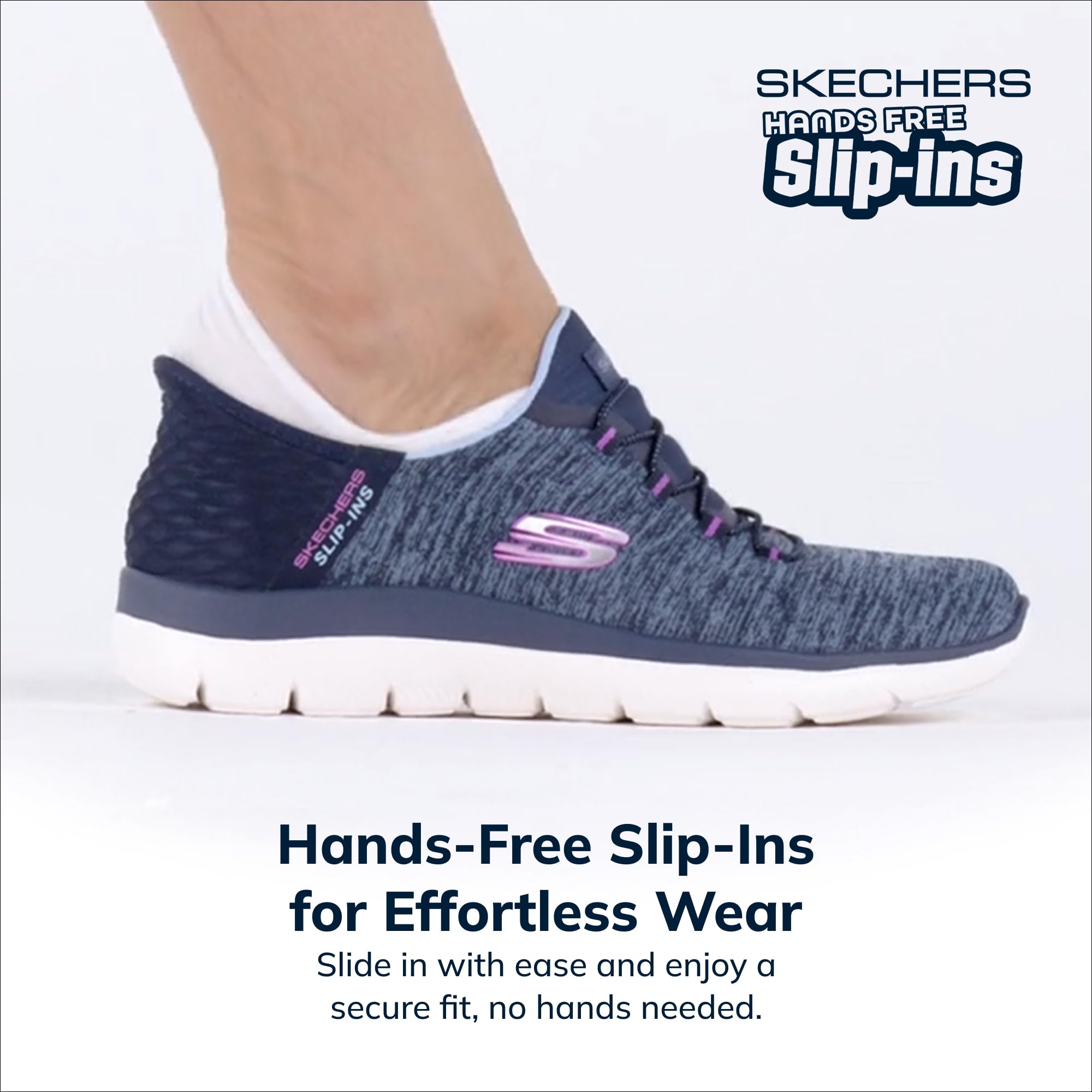 Skechers Women's Summits Dazzling Haze Hands Free Slip In Seakers
