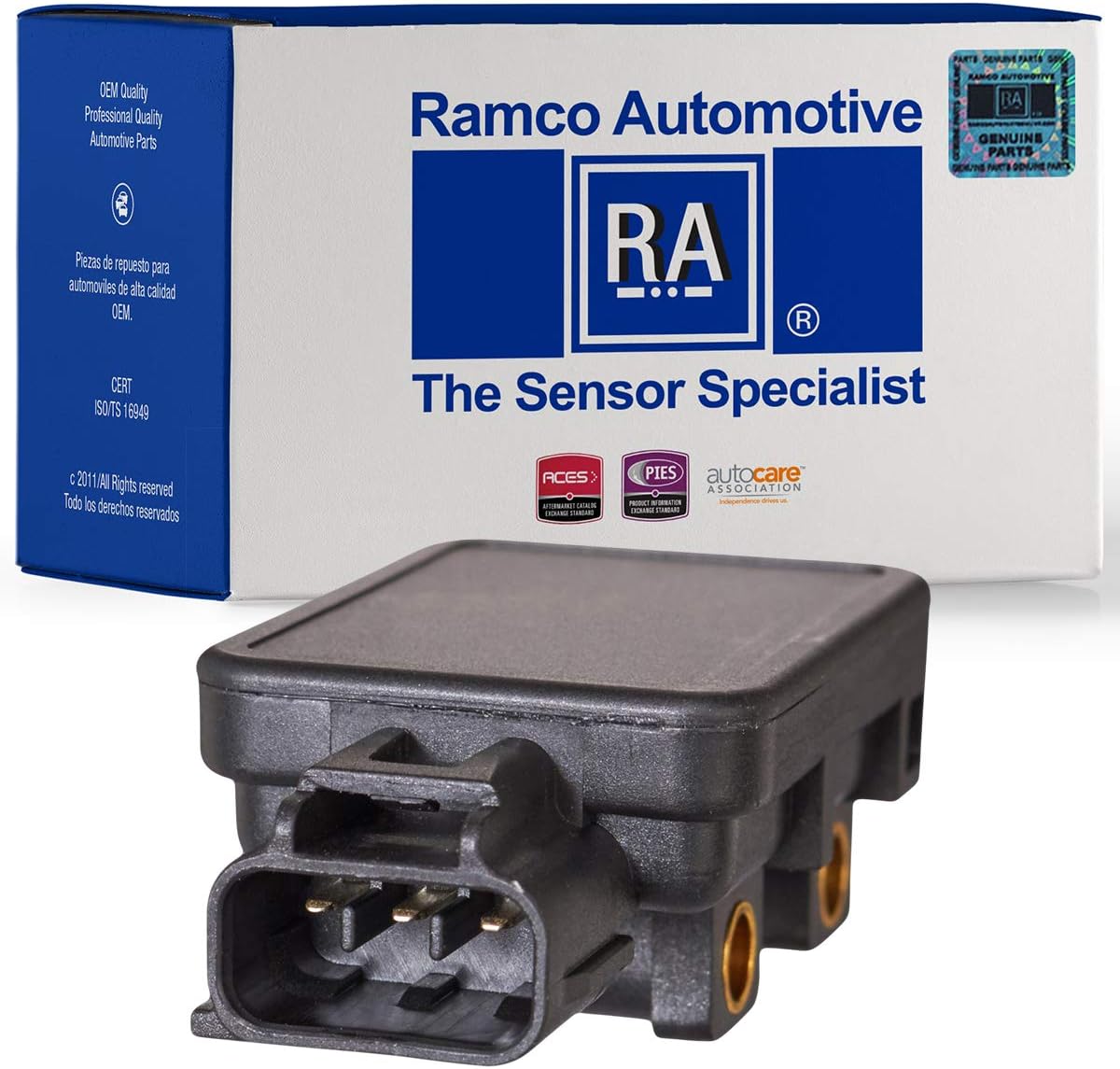 Ramco Automotive, Manifold Absolute Pressure Sensor, Compatible with Wells SU3033, Standard Motor Products AS88 (RA-MS1002)