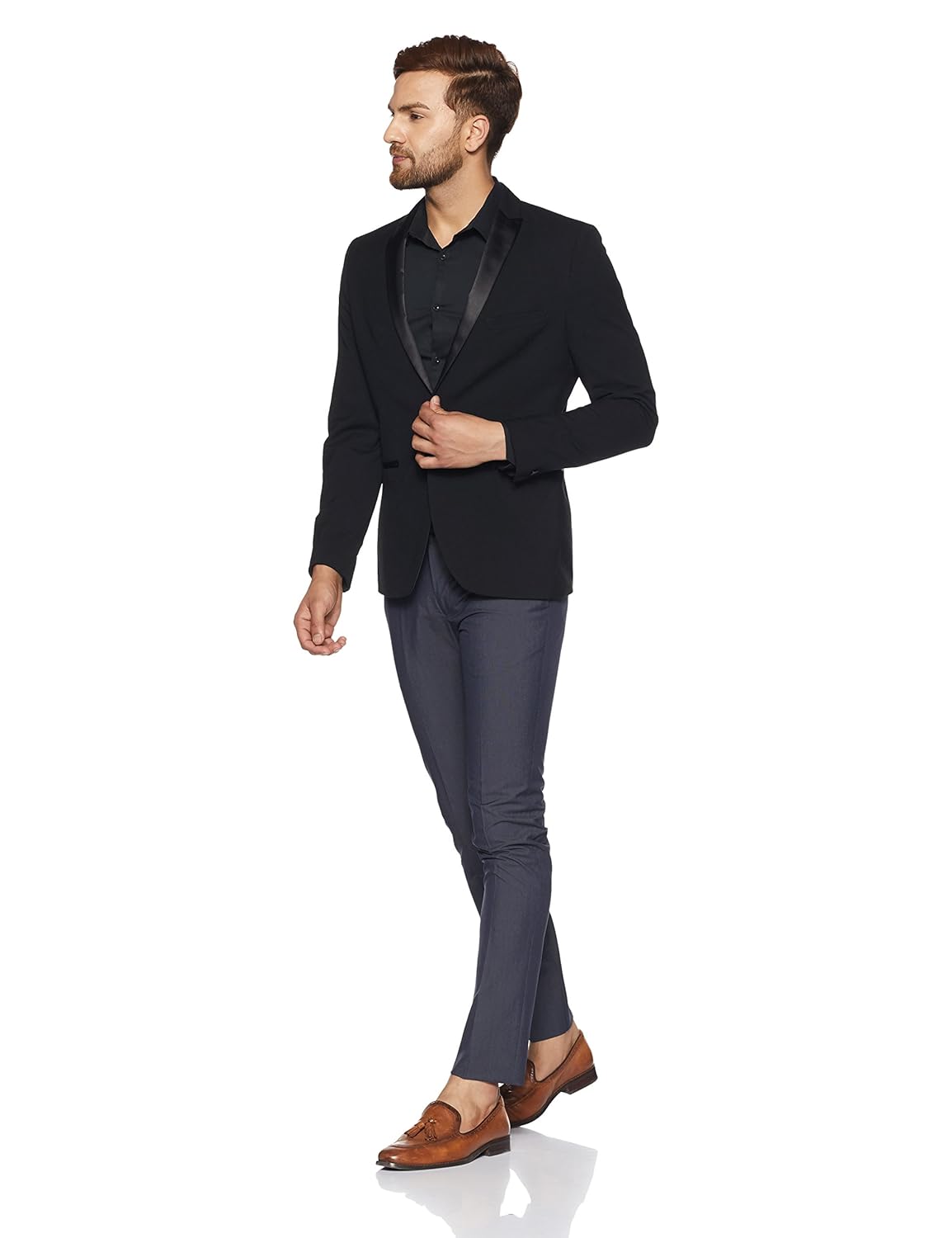 blackberrys men's slim fit formal trousers