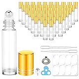 bofessor 48 Pcs, Essential Oil Roller Bottles, 10ml