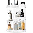 360 Rotating Makeup Organizers and Storage, COOLBEAR Spinning Cosmetic Display Case with 6 Adjustable Layers for Bathroom Van