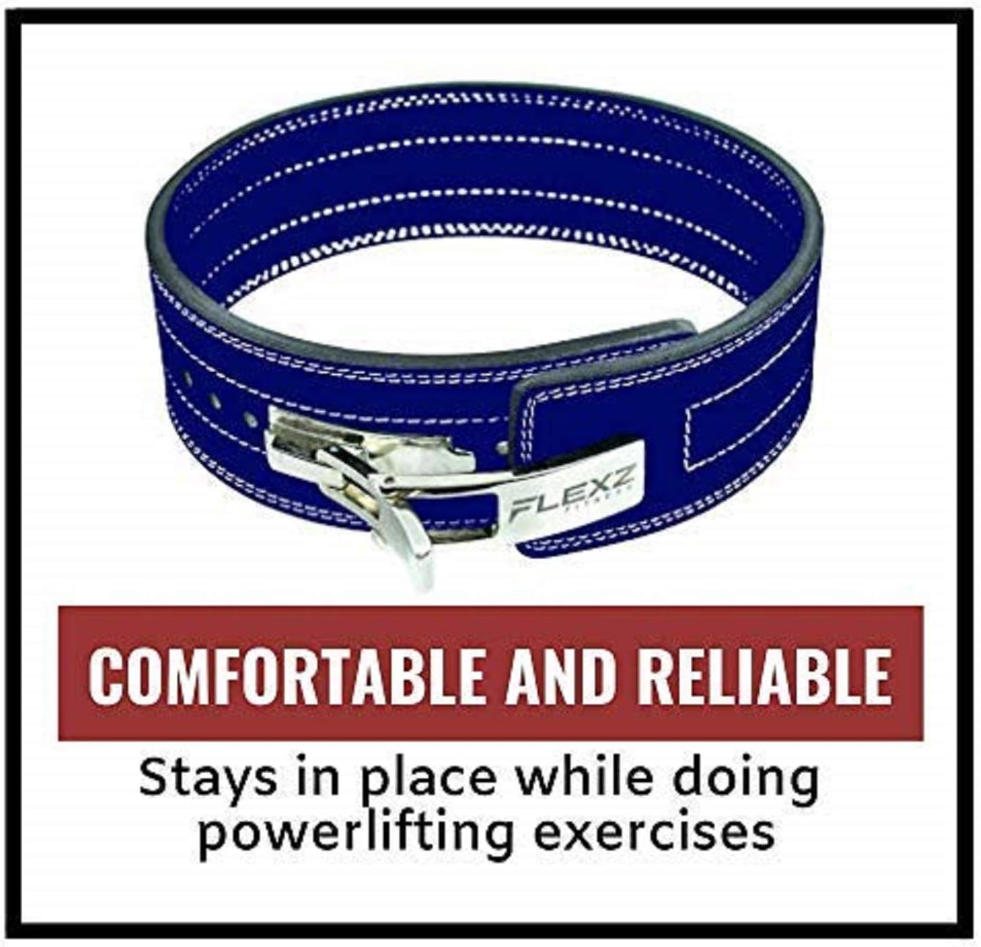 Weight Lifting Belts FlexzFitness Lever Buckle Powerlifting Belt 10mm Weight Lifting Sports