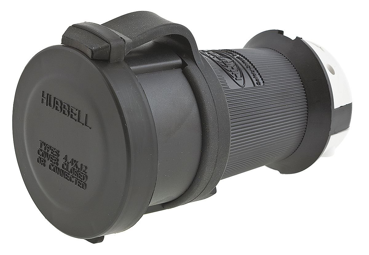 Plugs 20 amp L2120R 5Wire Grounding Hubbell Wiring Systems HBL2513SW TwistLock Watertight