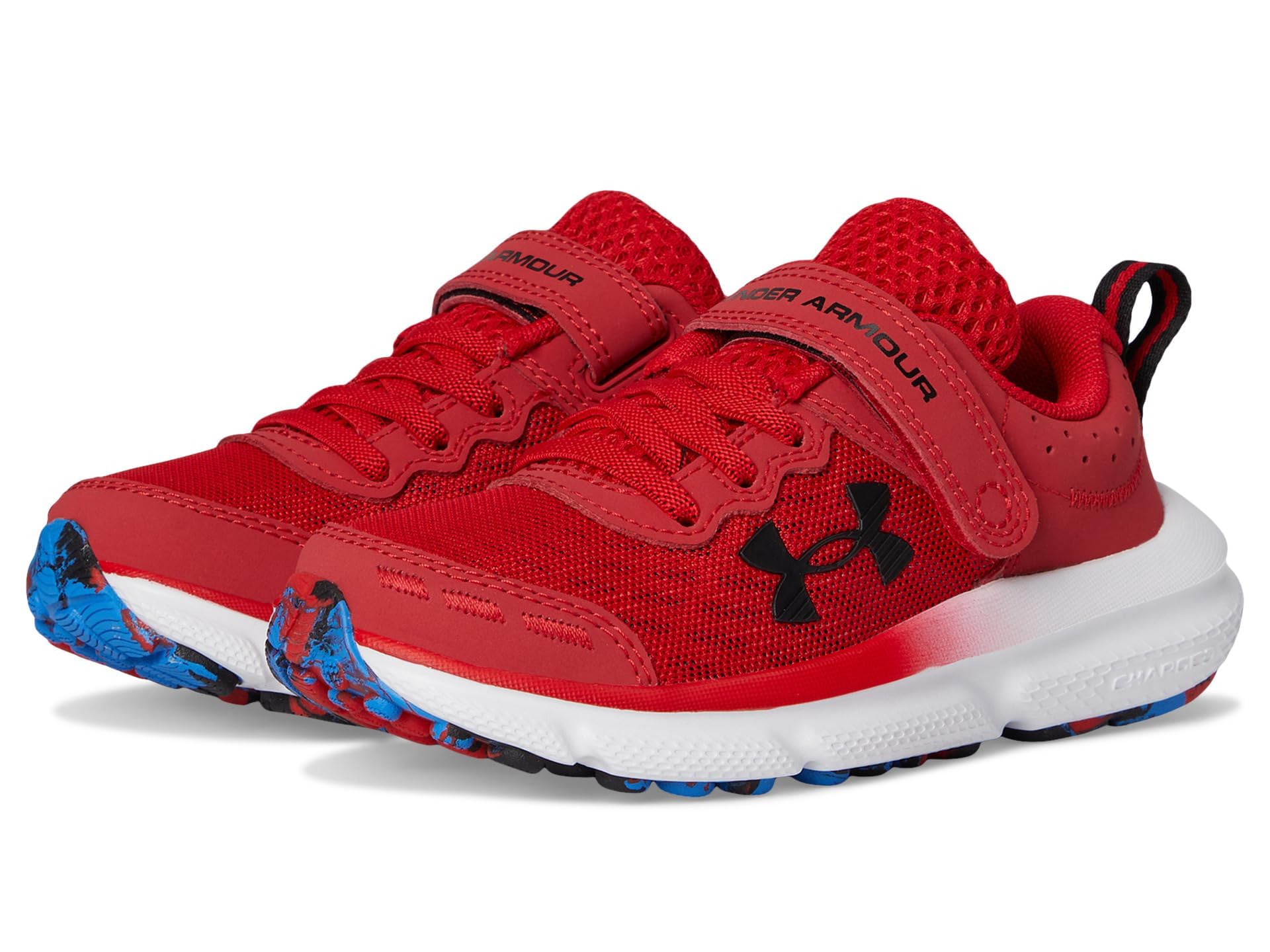 Under Armour Boys' Pre School Assert 10 Alternate Closure, (602) Red/Blue Atlantis/Black, 12.5K, US Image