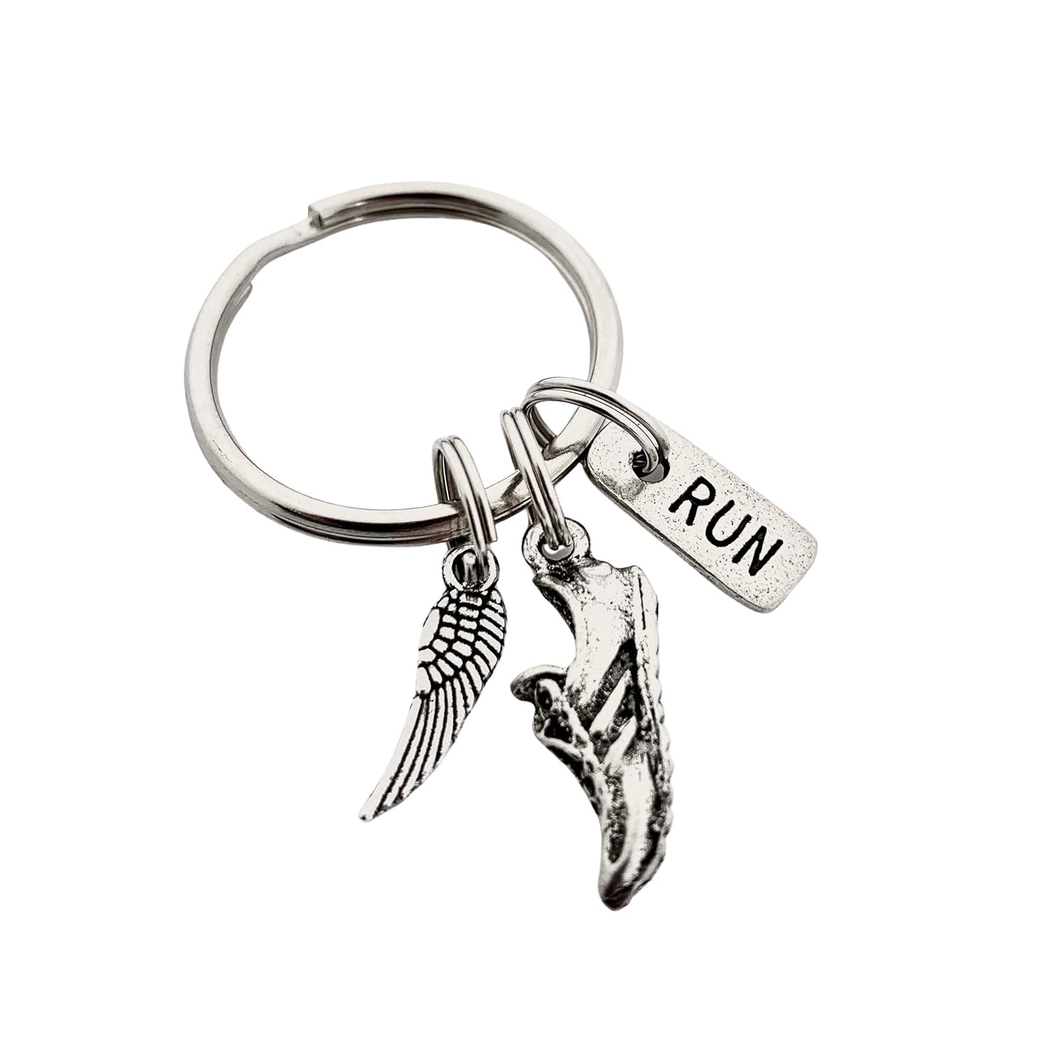 Winged Running Shoe Charm Charms Jewelry Making & Beading