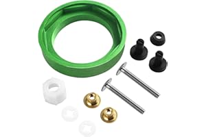 AZANXO Toilet Tank to Bowl Coupling Kit, Suit for American Standard Champion 4 Toilet Parts AS738756-0070A, includes Gasket, Bolts and Other Essential Parts for Most 3 Inch Flush Valve Opening Tanks