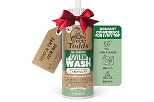 Uncle Todd's Wild Wash Biodegradable Soap, Camping Soap Ideal for Dishes, Body, Hands, and Clothes - 4oz, Sage Scent