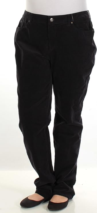 Amazon Charter Club Solid Lexington Corduroy Straight Leg Pants 
