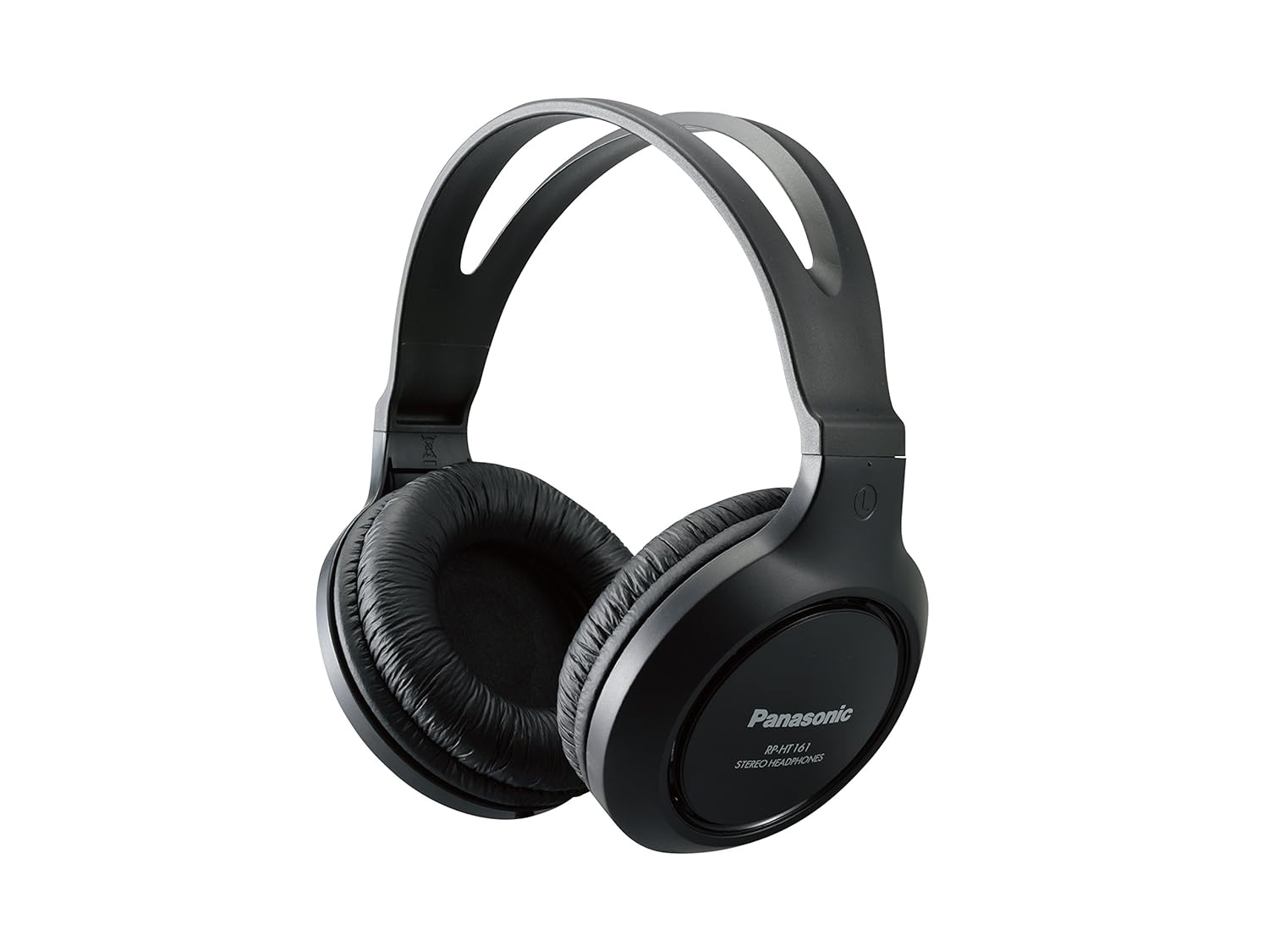 Panasonic Headphones RP-HT161-K Full-Sized Over-the-Ear Lightweight Long-Corded (Black)