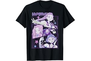 Kpop Demon Hunters Halloween Huntrix Cute Animated Panels T-Shirt