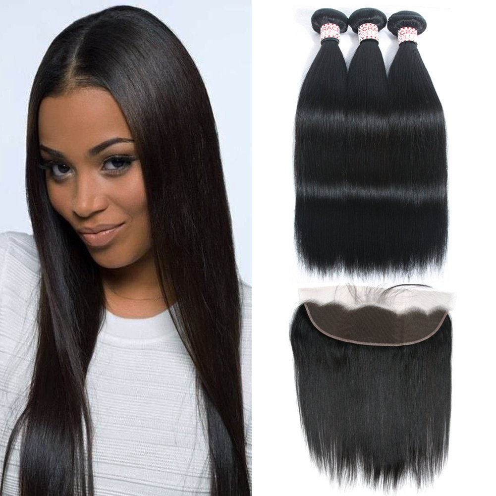 Amazon Com Grace Plus Peruvian Straight Hair 3 Bundles With