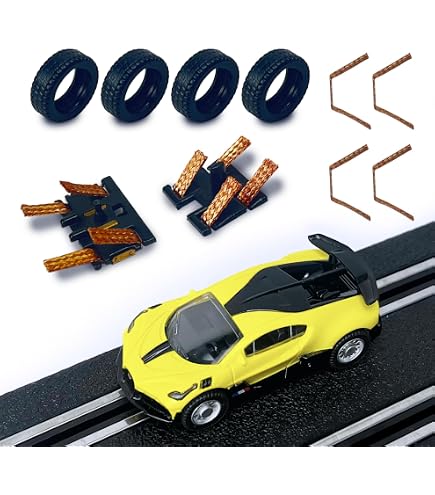 AGM MASTECH MR-C70 Bugatti Divo 1:64 – Voiture Slot Racing échelle HO – Feux Avant – Compatible Série MR – Super Rapide