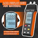 WapoRich RQ-189A Digital Manometer Dual Port Gas Pressure Tester HVAC 11 Units view 4