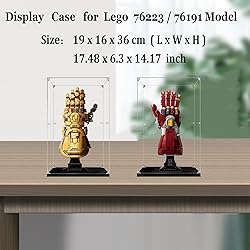 BOOVAX Display Case for Lego 76191 76223 - Acrylic