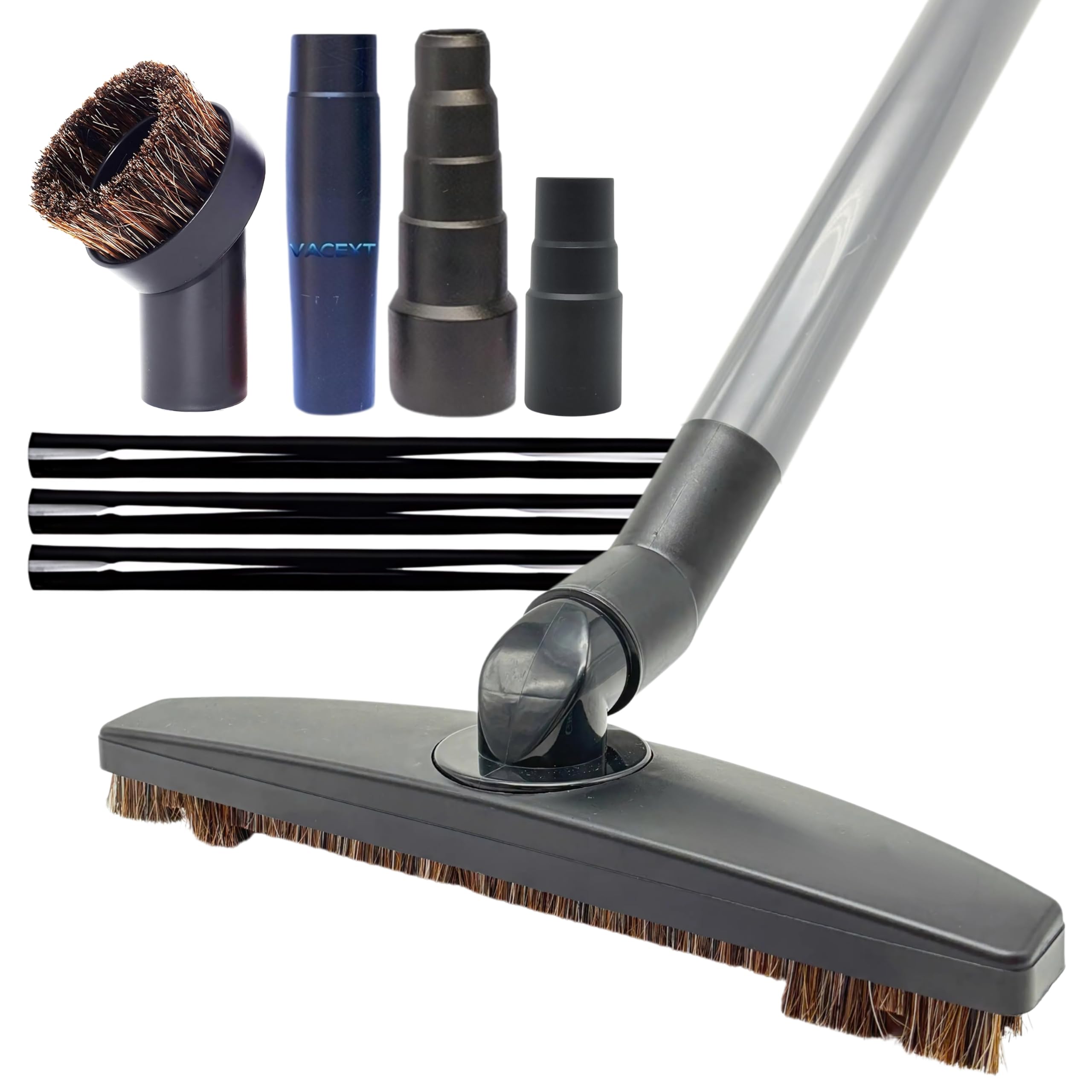 Photo 1 of For Shark Vacuums: Hardwood Floor Brush Head, Horsehair Dust Brush Attachment plus Vacuum Extension Wands (For Shark Rotator NV501/NV500, Rocket HV301/HV322/HV371, Navigator Lift Away NV350/ NV360)