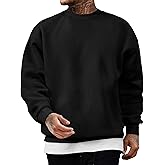 JMIERR Men's Casual Long Sleeves Crewneck Sweatshirts Cotton Pullover Sweatshirt for Men