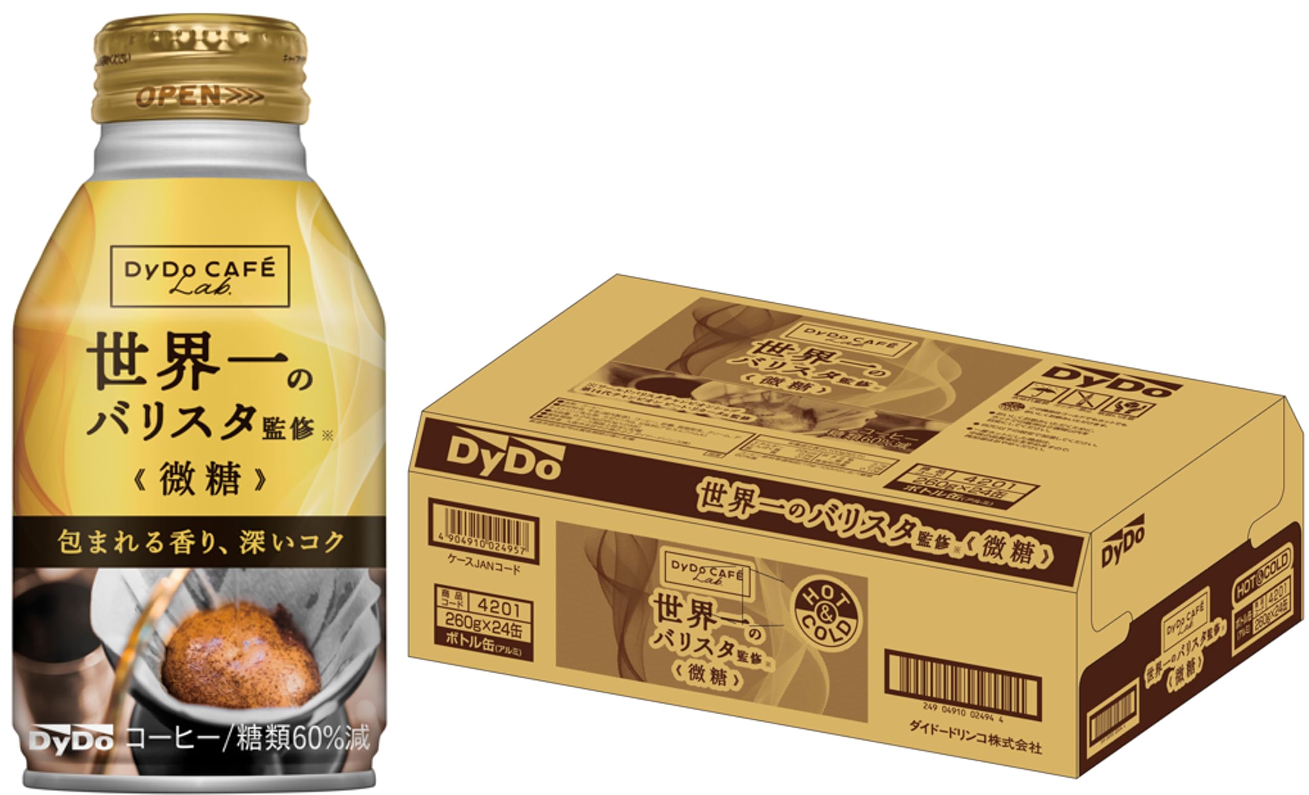 ダイドーブレンド微糖 世界一のバリスタ監修 260g×24本商品画像