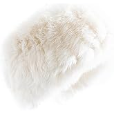 HEIZZI Real Rabbit Fur Headband for Women & Men – Soft Furry Snood & Winter Neck Warmer, Fluffy Fur Hat, Versatile Ear Warmer for Ski & Apres Ski (Beige, one size)