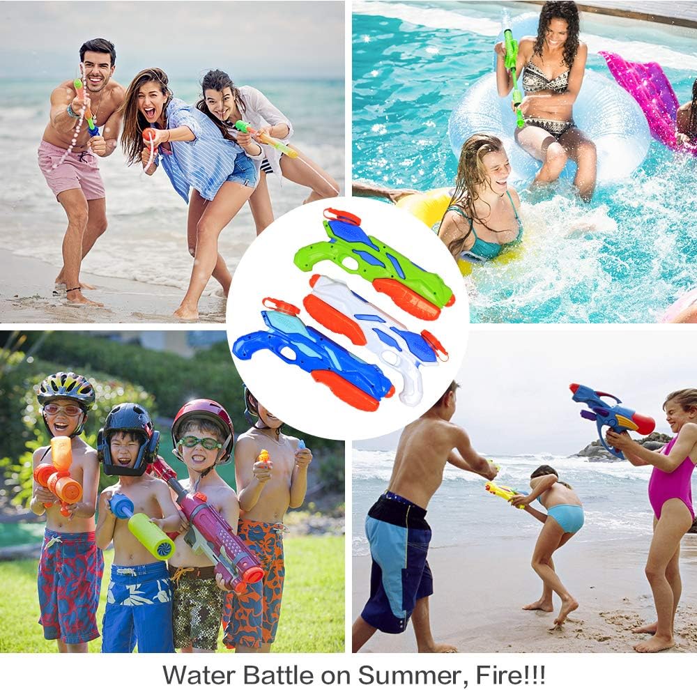 MOZOOSON 3X Water Gun for Kids Toys Super Guns Soaker Pump for Kids Adults, Summer Water Blaster Toy for Swimming Pool Party Outdoor Beach Water Fighting: Toys & Games