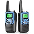 Walkie Talkies,MOICO Long Range Walkie Talkies for Adults Two-Way Radios with 22 Channels FRS VOX Scan LCD Display with LED F