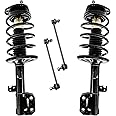 Detroit Axle - Front Struts Sway Bars kit for 2003-2008 Toyota Matrix Pontiac Vibe Complete 2 Struts with Coil Spring 2 Front Sway Bar Links 2004 2005 2006 2007 Replacement Ready Struts Assembly