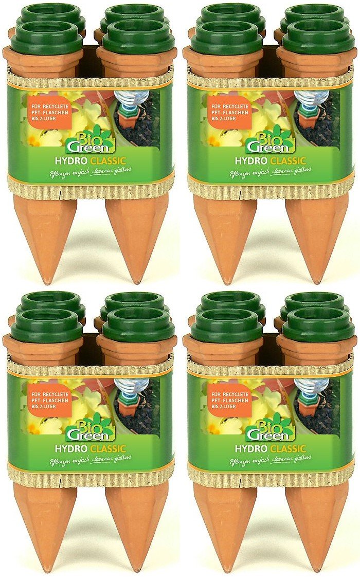 terracotta//gr/ün Bio Green Pflanzen Bew/ässerung Hydro Classic Tonkegel f/ür PET Flaschen