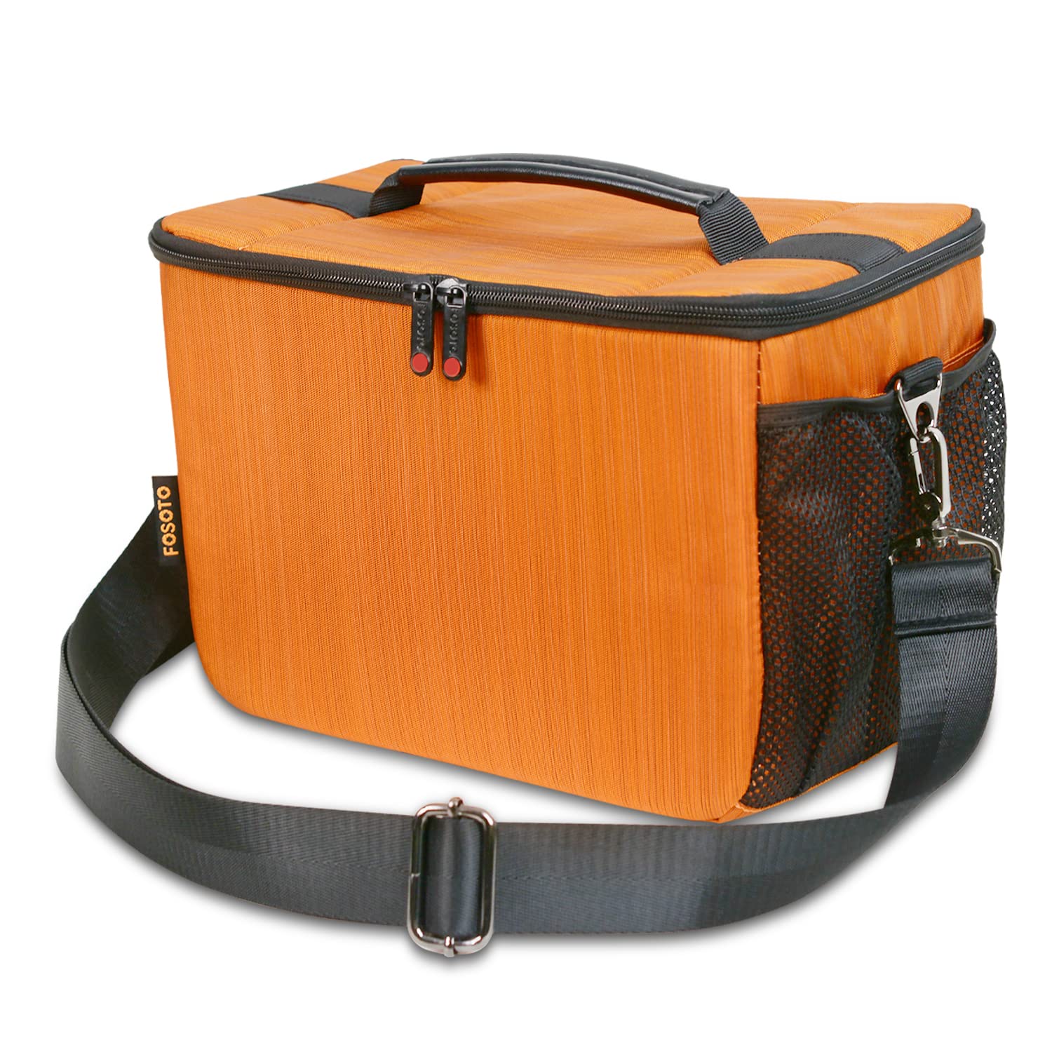 FOSOTO DSLR Camera Shoulder Crossbody Bag Compatible for Canon EOS Rebel T8i T6 T7 T100 SL3 80D 850D 2000D D850 D7500 D5600 D3500 D60 SLR Pentax K-3 Mark III K-70 and Lenses Messenger Bag