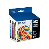 EPSON 212 Claria Ink Standard Capacity Color Combo Pack (T212520-S) Works with WorkForce WF-2830, 2850 and Expression XP-4100, 4105
