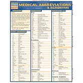 Medical Abbreviations &amp; Acronyms: a QuickStudy Laminated Reference Guide (Quick Study Academic)