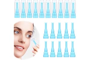 Jozaya 10 Pack Hard Contact Lens Insertion and Removal Tool for RGP and Scleral Lenses - Plunger Suction Cup (Blue)