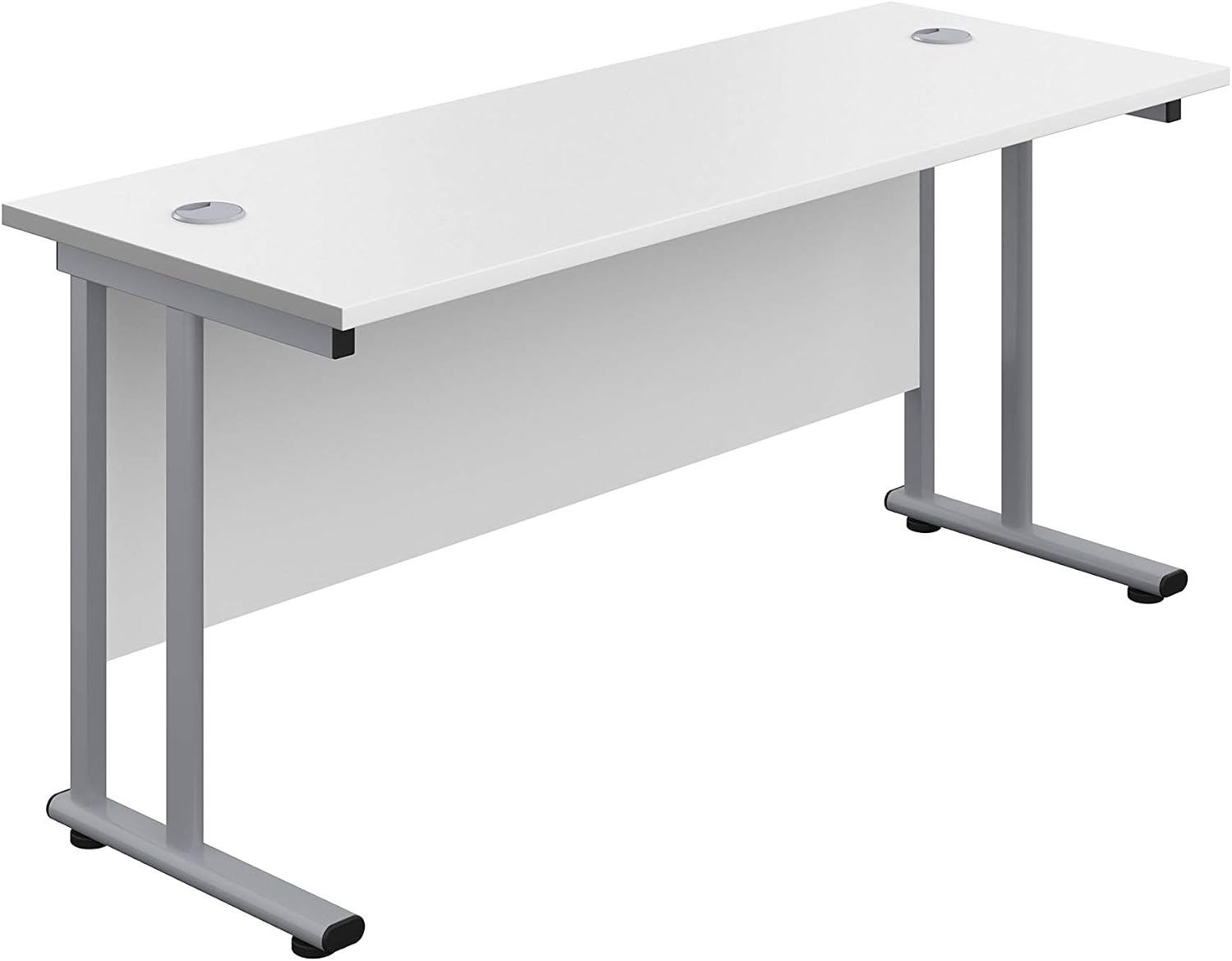 Office Hippo Heavy Duty Rectangular Cantilever Office Desk, Home Office Desk, Office Table, Integrated Cable Ports