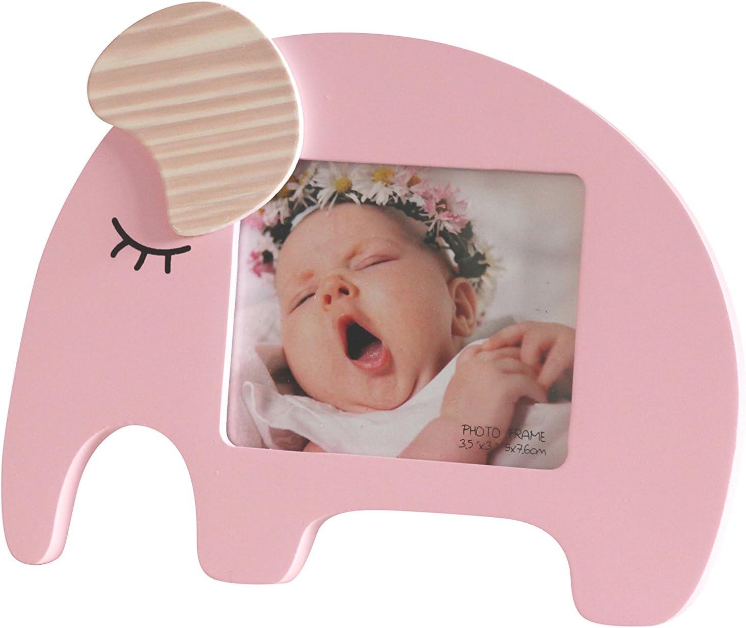 Gift Ideas for Newborn Baby Girl Desktop Picture Frame Pink Elephant
