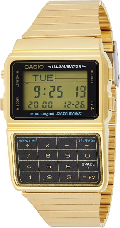 digital watch with calculator
