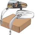 Chrome Motorcycle Mirrors For Harley - 360 Adjustable Rear View For Sportster, Softail, Touring - View #3