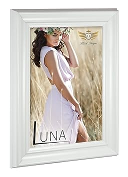 Bilderrahmen Barockrahmen Luna 80x120cm Weiß (matt)