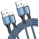 Micro USB Cable [2-Pack, 3.3ft] USB to Micro USB, Android Charger USB Cable Braided Fast Charging Cable Compatible with Samsu