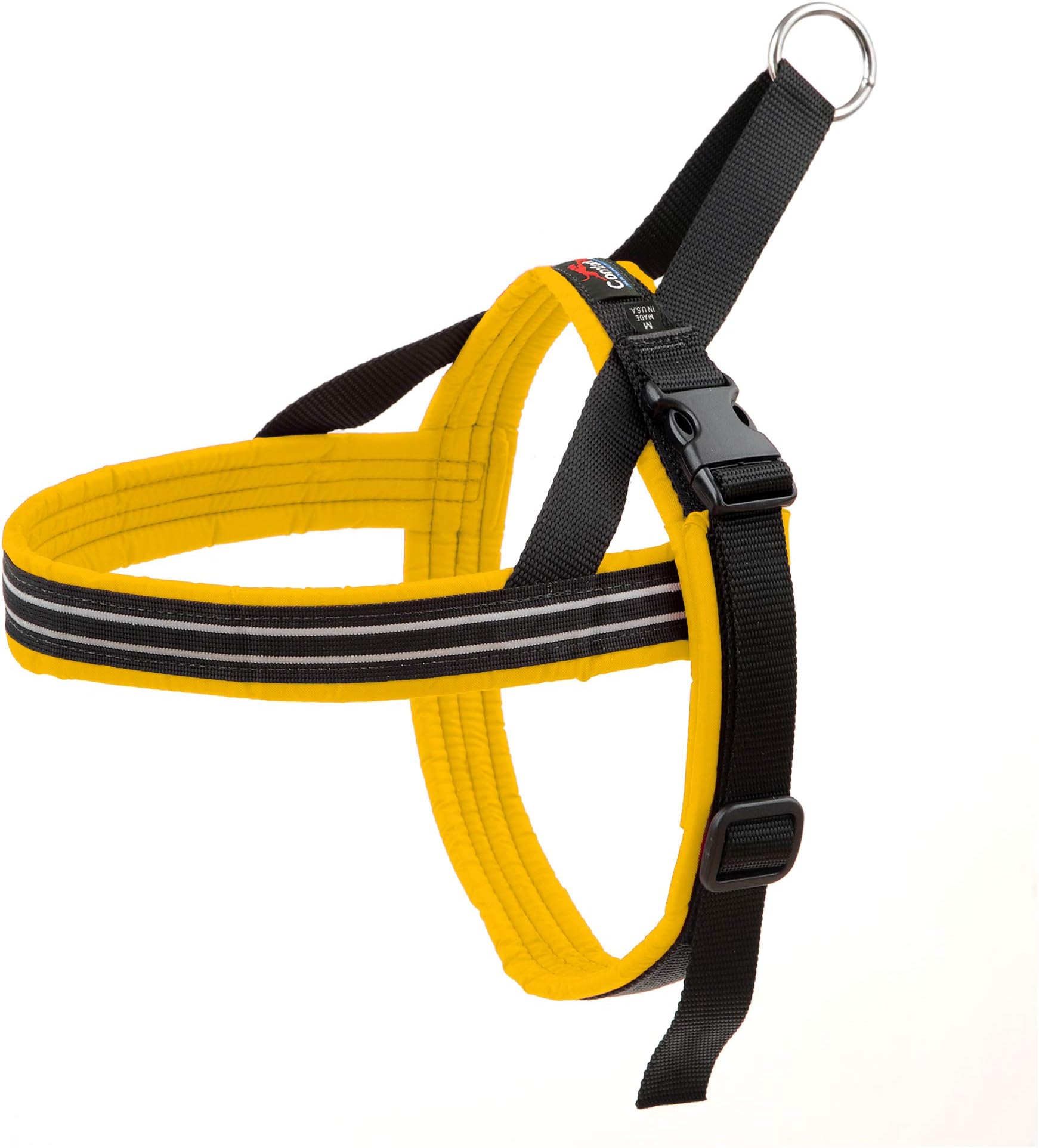 ComfortFlex American Made Fully Padded Nylon Non-Chafing Reflective Quick Fit Adjustable Sport Harness for Active Dogs