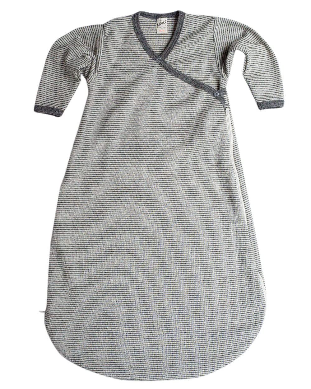 Lilano, Swaddle Bag, 70% Wool (kbT), 30% Silk, 210 g/m², Light grey/natural., 74-80