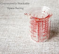 High Borosilicate Glass Measuring Cup Set-V-Shaped