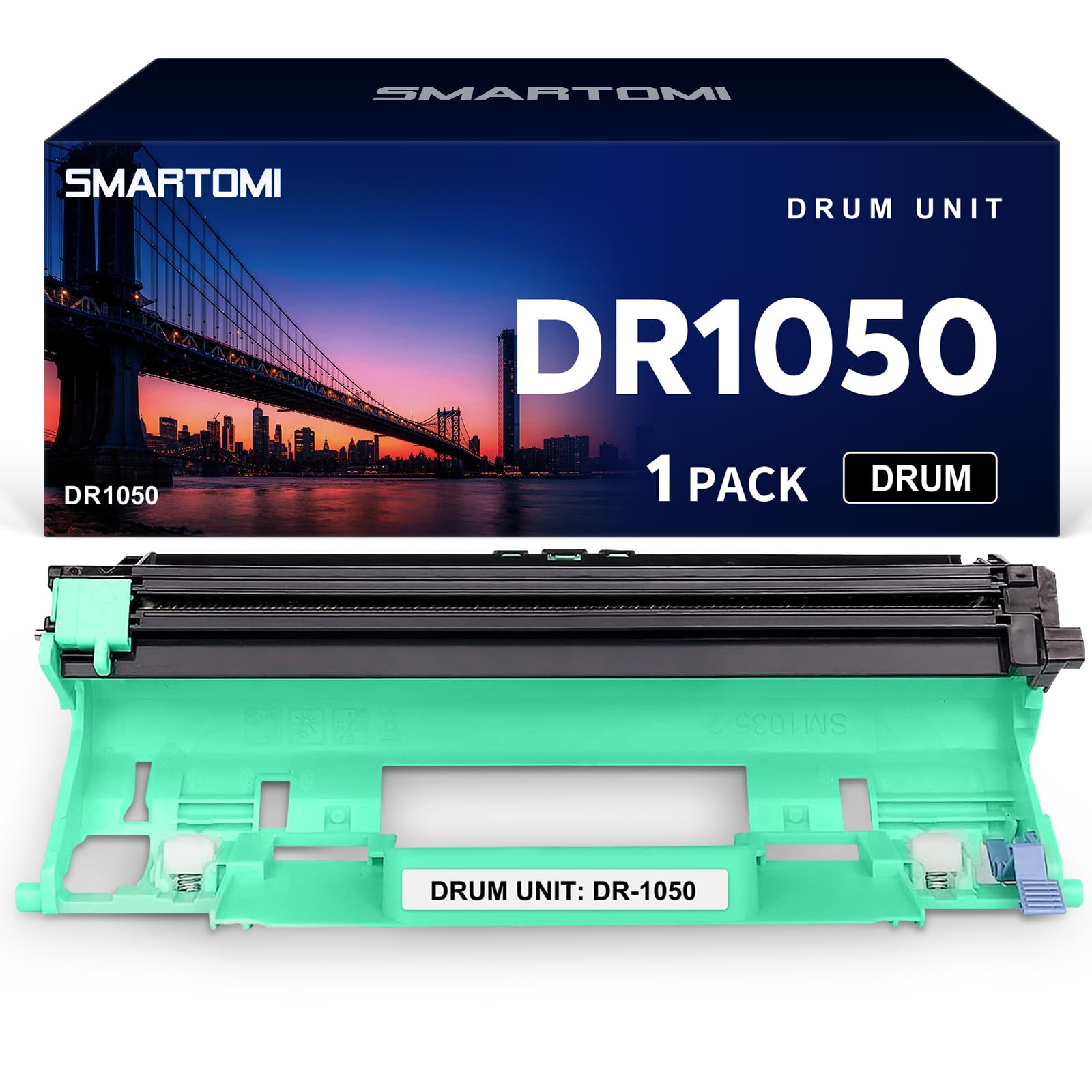 SMARTOMI DR1050 DR-1050 Drum Unit Compatible with Brother DR1050 for HL-1110 HL-1112 HL-1212 HL-1210 DCP-1510 DCP-1610 DCP-1612 DCP-1512 MFC-1810 MFC-1910 High Yield 10000 Pages
