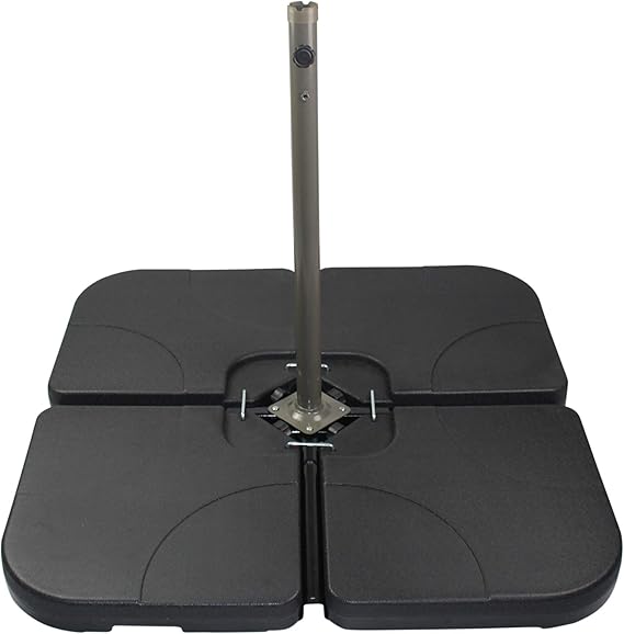 Offset Patio Umbrella Cross Base Stand 15Lx4 ( 60L Water or 180 Lbs