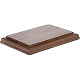 Amazon.com: Plymor Solid Walnut Rectangular Wood Display Base with Ogee ...