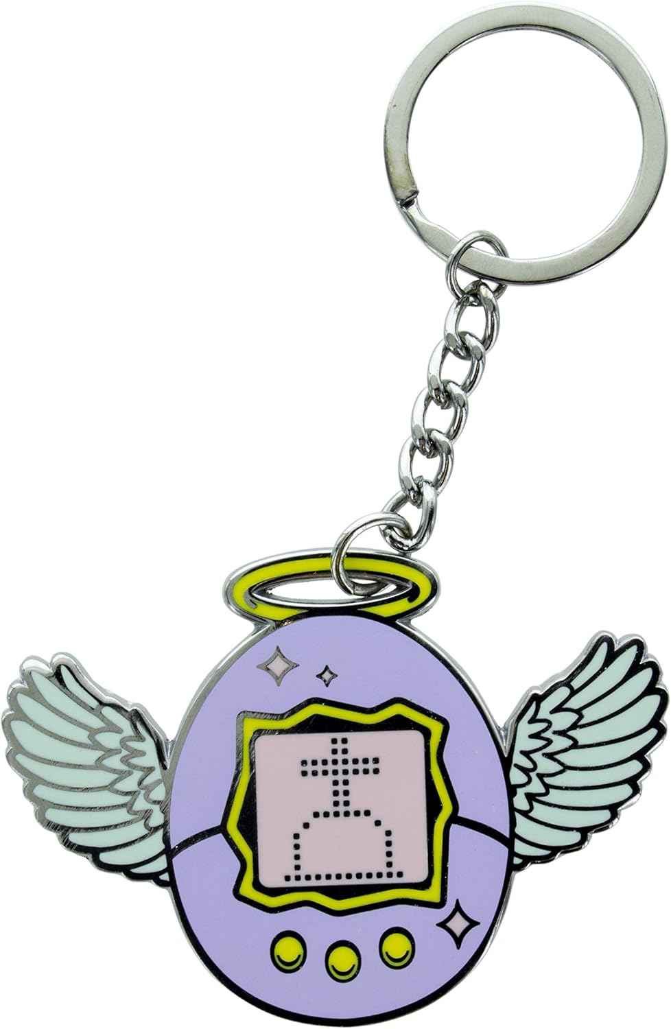 Tamagotchi Keyring Purple/Yellow 