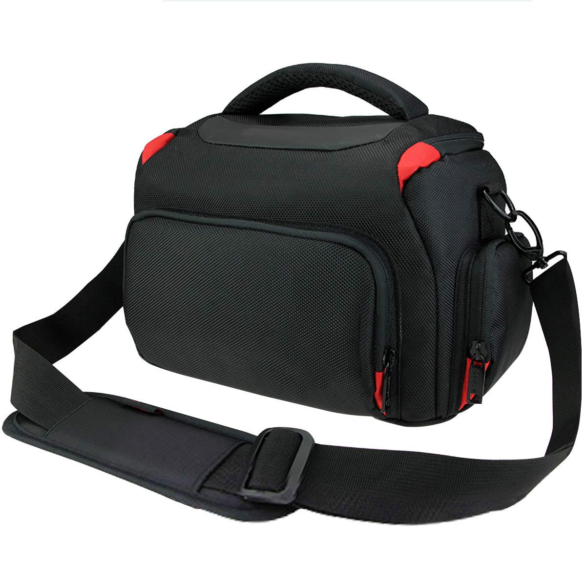 Khanka Waterproof Anti-Shock DSLR/SLR Camera Case with Extra Rain Cover, Compatible with Canon/Nikon/Sony/Panasonic Cameras and Accessories, Includes Shoulder Strap and Rain Cover (Case Only)