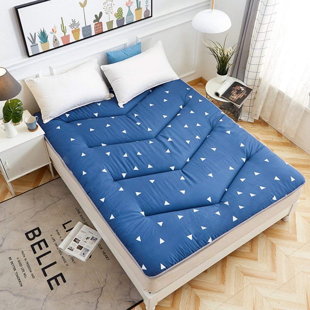 Huayer Comfort Mattress Bed Mat Portable Folding Tatami Floor Mat,Mattress Topper Queen-king Traditional Japanese Futon Washable-C 150x200cm(59x79inch) (Color : A, Size : 100x200cm(39x79inch))