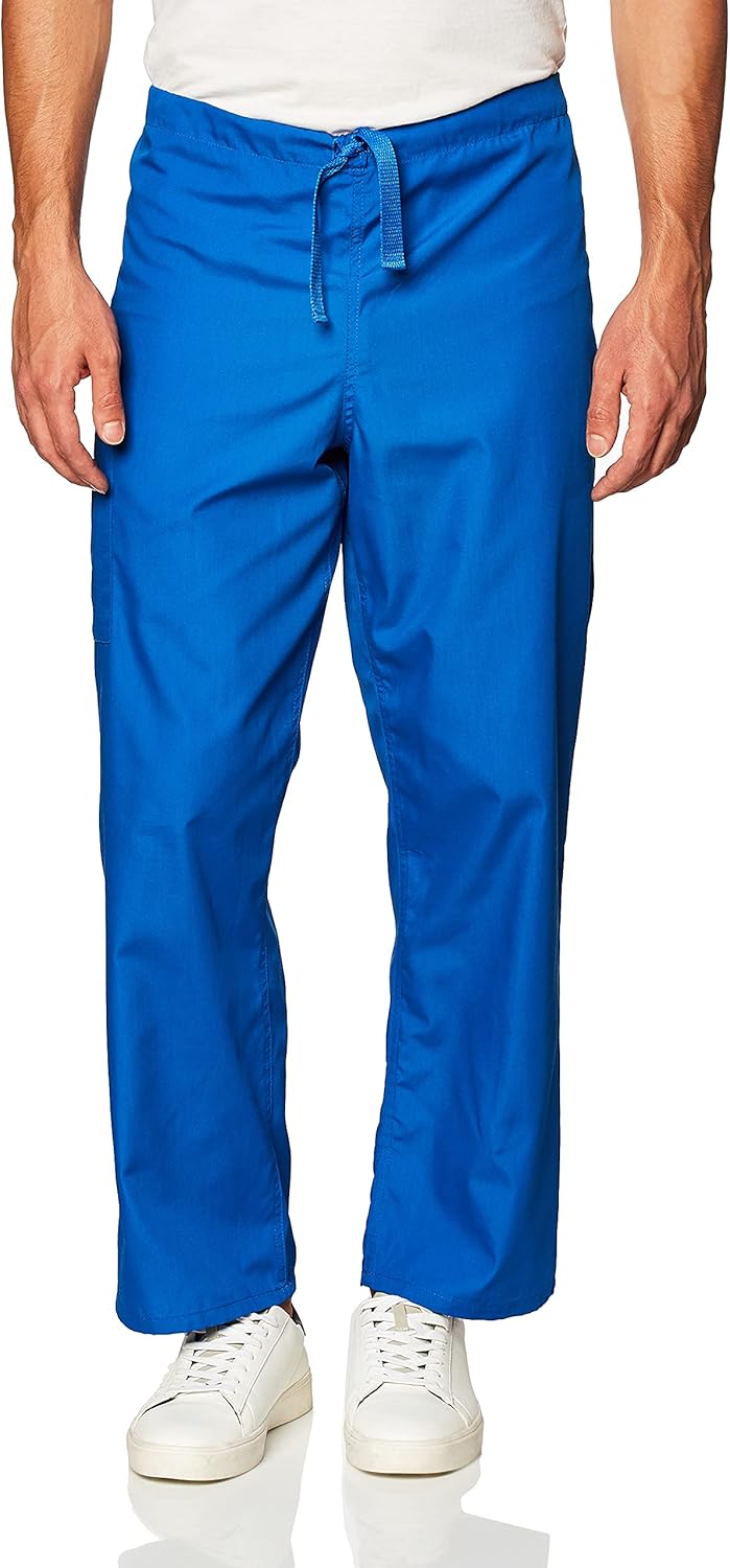 Cherokee Originals Unisex Drawstring Cargo Scrubs Pant, Royal, Small: Medical Scrubs Pants: Clothing